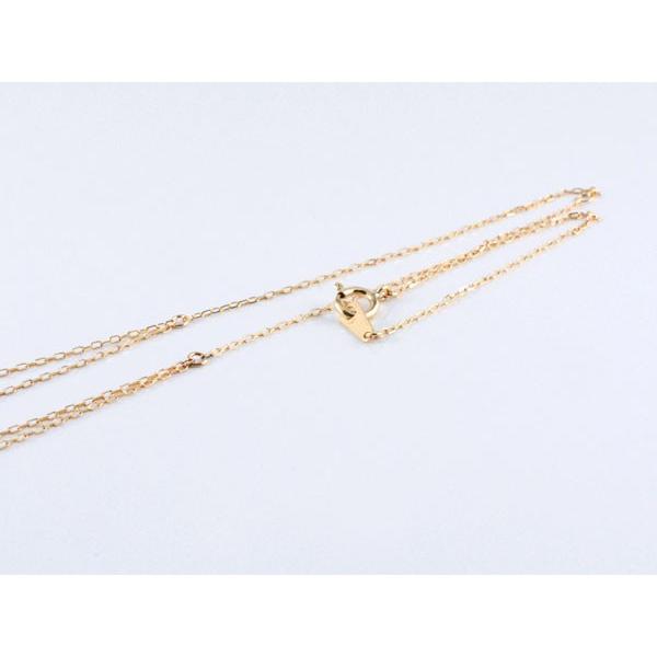 ネックレス レディース  ダイヤモンド 18金 ゴールド 華奢 k18 18K ピンクゴールドk18 重ねづけ チャーム 2連  人気  クリスマスの画像
