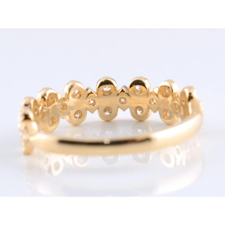 レディース リング 18金 指輪 ダイヤモンドリング ピンクゴールドk18 ダイヤモンド ミル 18k k18 ダイヤ  クリスマスの画像