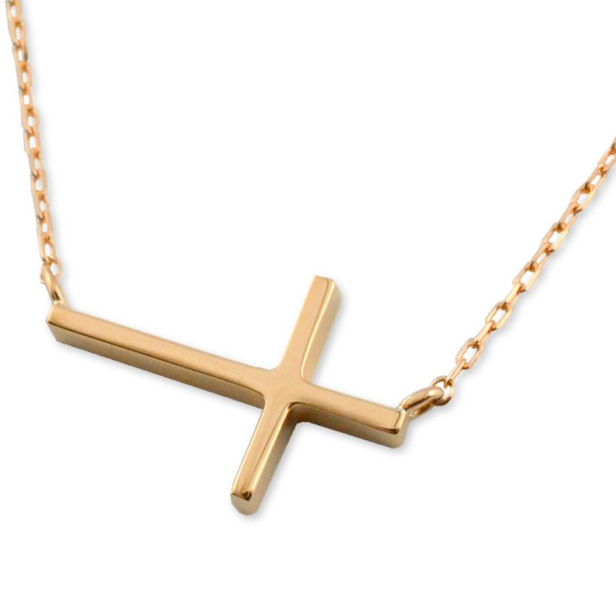 ネックレス 18金 クロス K18 ネックレス 18k ペンダント ピンクゴールドk18 クロスペンダント シンプル 地金 十字架 華奢 人気 Wj Pa2192hg シエロブルー 通販 Yahoo ショッピング