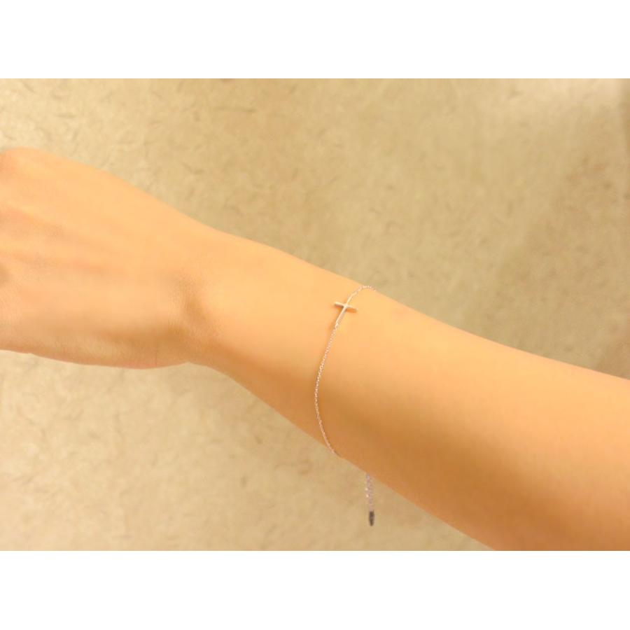 ブレスレット プラチナ クロス レディース pt pt900 pt850 十字架  