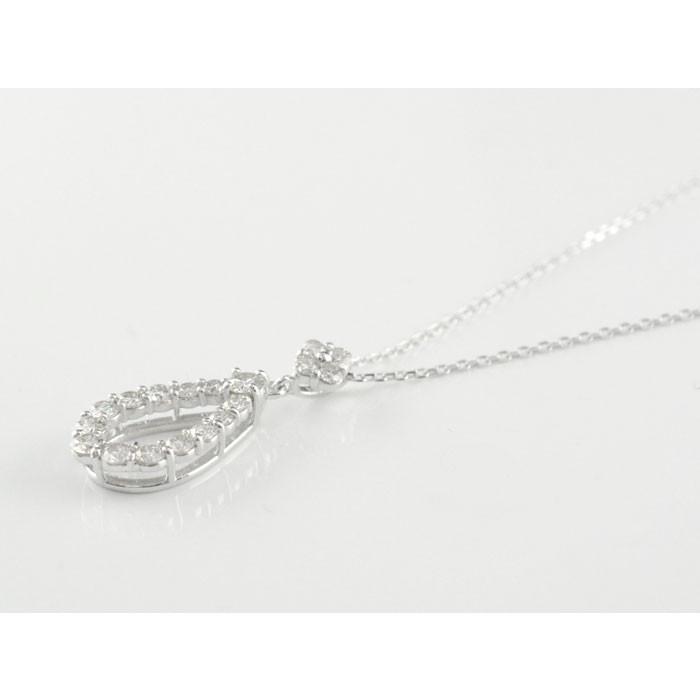 ネックレス プラチナ しずく ダイヤモンド レディース pt900 雫型 涙型