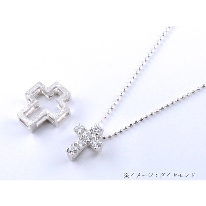 925/K18 ブルートパーズ クロス ペンダント 18金 ネックレス ブルートパーズ k18 クロス リバーシブル