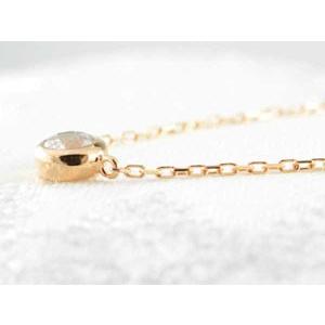 ダイヤモンド ネックレス 18金 k18 ピンクゴールドk18 一粒ダイヤ ダイヤモンドペンダント ダイヤネックレス 一粒 1粒 レディース 人気 クリスマスの画像