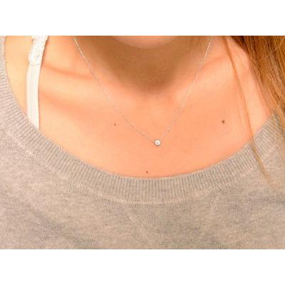 ダイヤモンド ネックレス 18金 ホワイトゴールドk18 一粒ダイヤ ダイヤモンドペンダント ダイヤネックレス  一粒 1粒 レディース 人気  クリスマスの画像