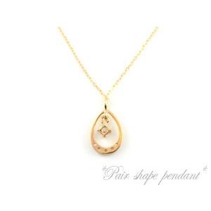 ネックレス レディース ダイヤモンド   18金  ペンダント ピンクゴールドk18 k18 つゆ 0.09ct ダイヤモンドネックレス 18k 華奢 人気  クリスマスの画像