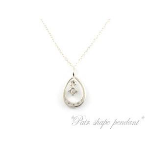 ネックレス レディース ダイヤモンド   18金 ペンダント ダイヤ ホワイトゴールドk18 k18 つゆ 0.09ct ダイヤモンドネックレス  18k 華奢 人気  クリスマスの画像