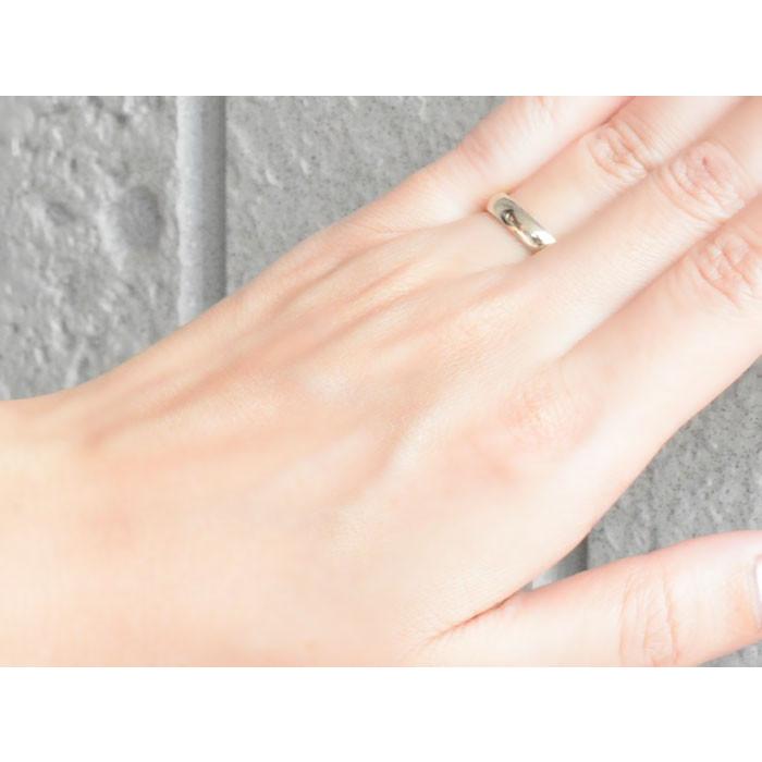 リング レディース 指輪 シルバー 甲丸リング 4ミリ幅 4mm 幅広