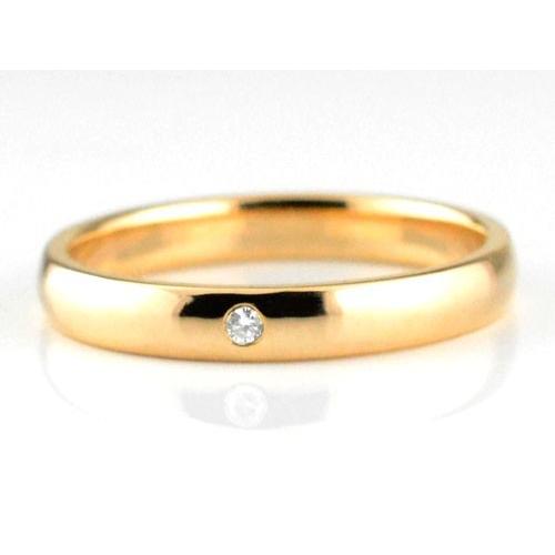 結婚指輪 ペアリング 18金 シンプル リング 指輪 ピンクゴールドk18 