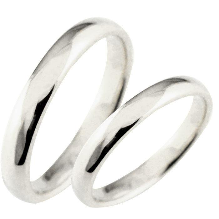 結婚指輪 ペアリング シルバー925 リング 2本セット 3mm 甲丸 指輪 シンプル マリッジリング sv925 メンズ レディース 記念日 ギフト プレゼント