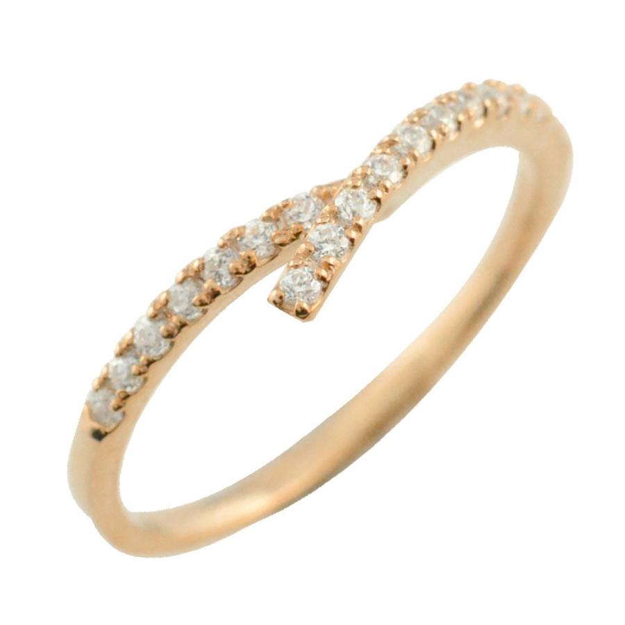 リング レディース 18金 指輪 エタニティ ダイヤモンドリング