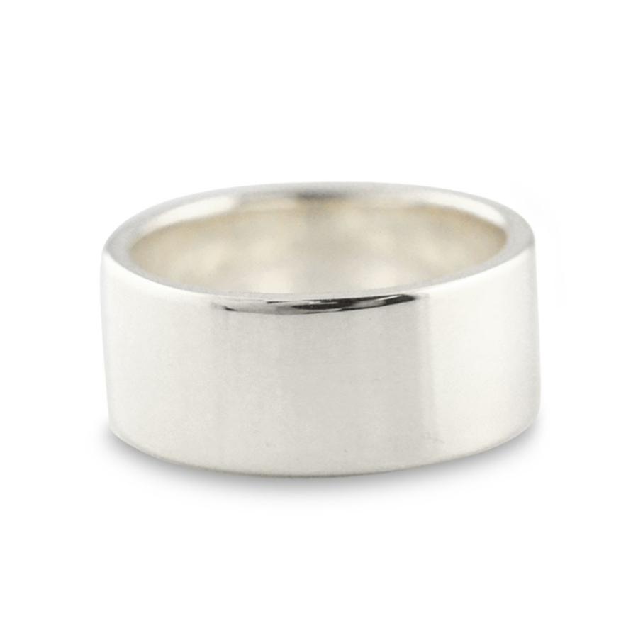指輪 シルバー 平打ちリング レディース メンズ 幅広 8mm シルバー925