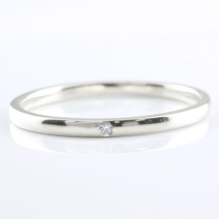 ペアリング プラチナ 結婚指輪 マリッジリング プラチナ900 ダイヤモンド pt900 シンプル リング ピンキーリング 甲丸 レディース ストレート  ホワイトデーの画像