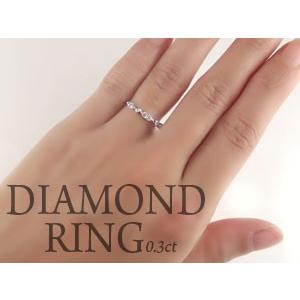 指輪 レディース プラチナ ダイヤモンド エンゲージリング ダイヤモンドリング ピンキーリング  0.3ct pt900 婚約指輪 リング  クリスマスの画像