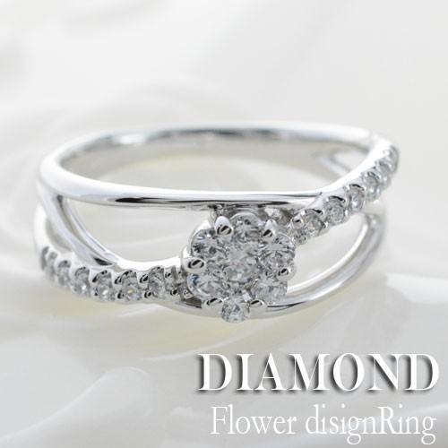 リング k18 ダイヤモンド 指輪 ダイヤモンドリング ピンキーリング