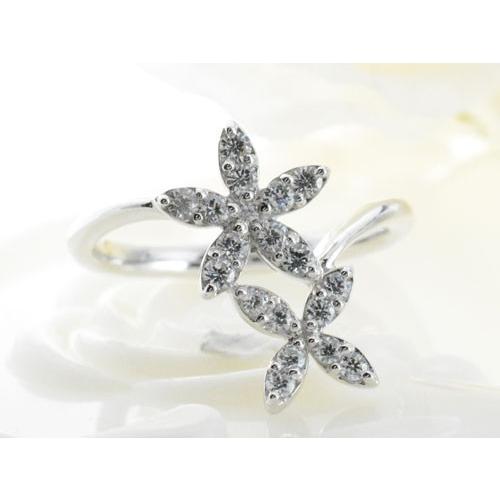 18k ダイヤモンド リング ホワイトゴールドk18 ダイヤモンドリング