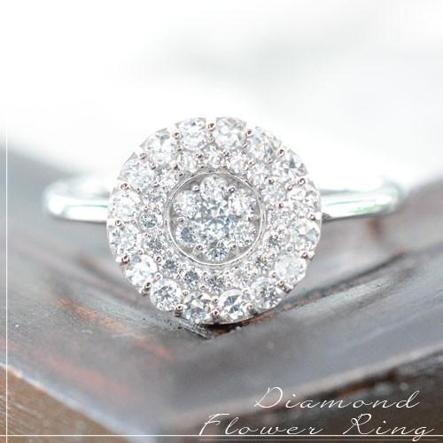 リング プラチナ ダイヤモンド ピンキーリング レディース