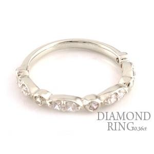 レディース プラチナ 指輪 ダイヤモンド リング エンゲージリング ダイヤモンドリング ピンキーリング pt900 0.36ct  ダイヤ 婚約指輪  クリスマスの画像