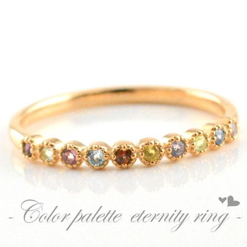 18k レディース リング ピンキーリング アミュレット 18金 指輪 ピンクゴールドk18  誕生石 クラシカル ミルウチ  クリスマス