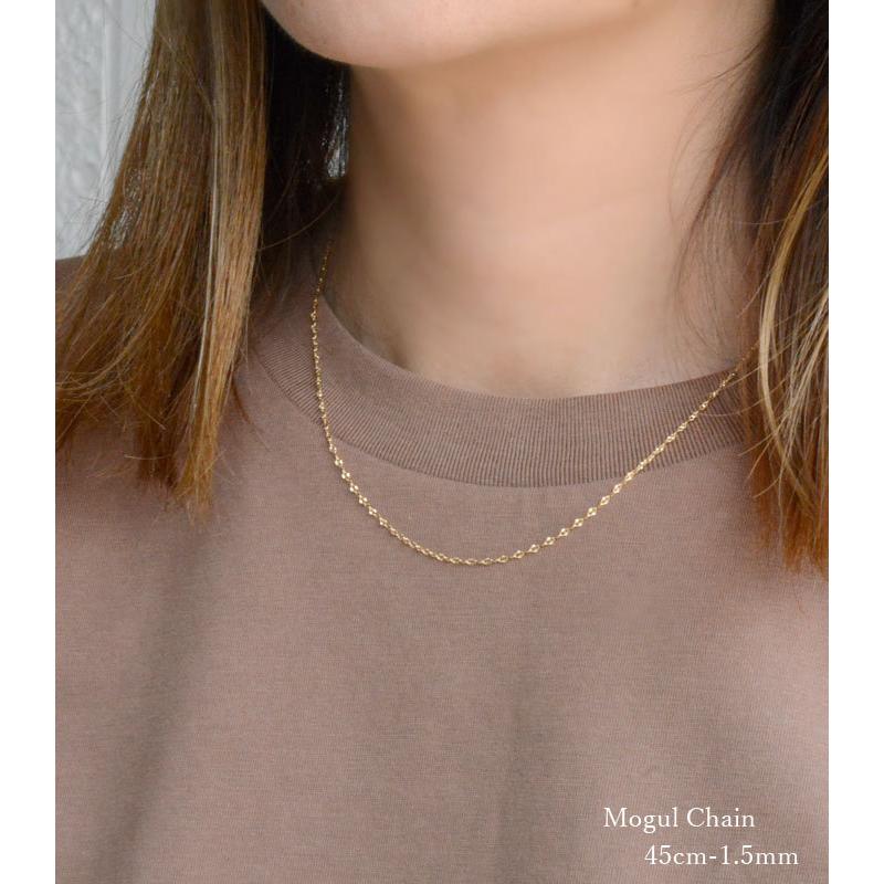 k18 ネックレス チェーン レディース スライドチェーン モーグル