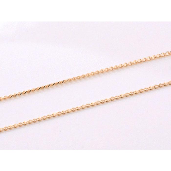 k18 ネックレス チェーン レディース プレーナー チェーン ピンクゴールドk18 デザインチェーン スライドチェーン k18 18k 18金 華奢 調整できる 日本製の画像