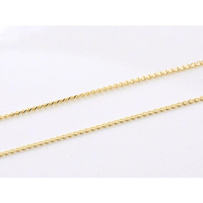 k18 ネックレス チェーン レディース プレーナー イエローゴールドk18