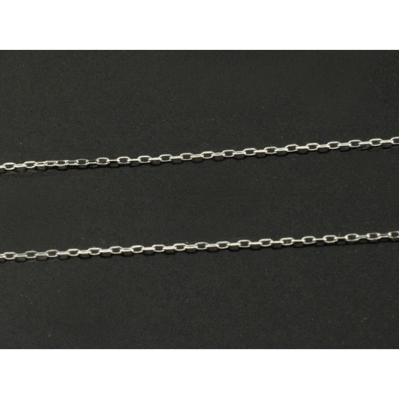 プラチナ ネックレス レディース 極細 アズキチェーン 0.5mm あすつく