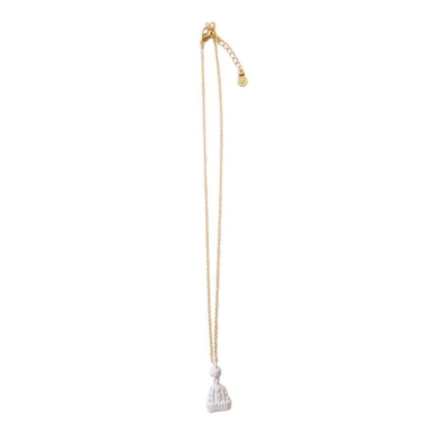 ニットキャップ　ケーブル編み　ネックレス　アクセサリー |  | 02