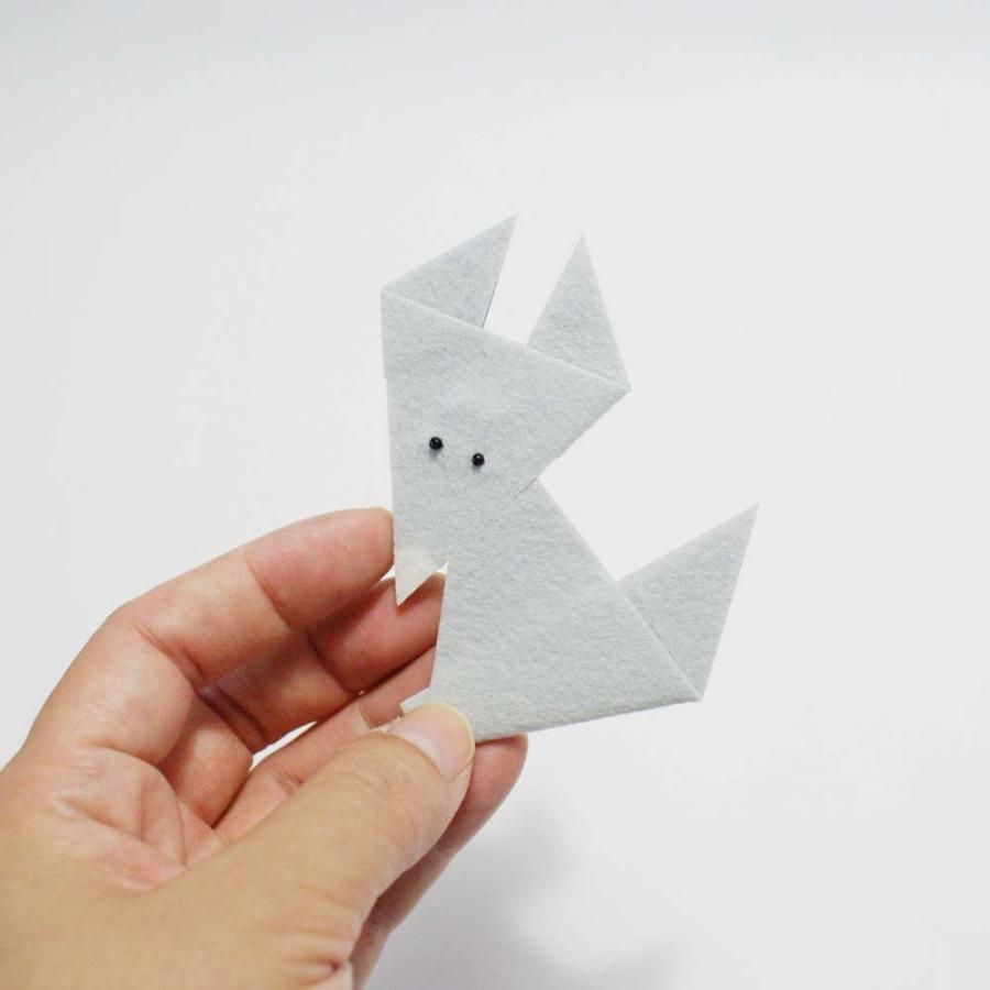 折り紙キツネブローチ | cikolata | 03