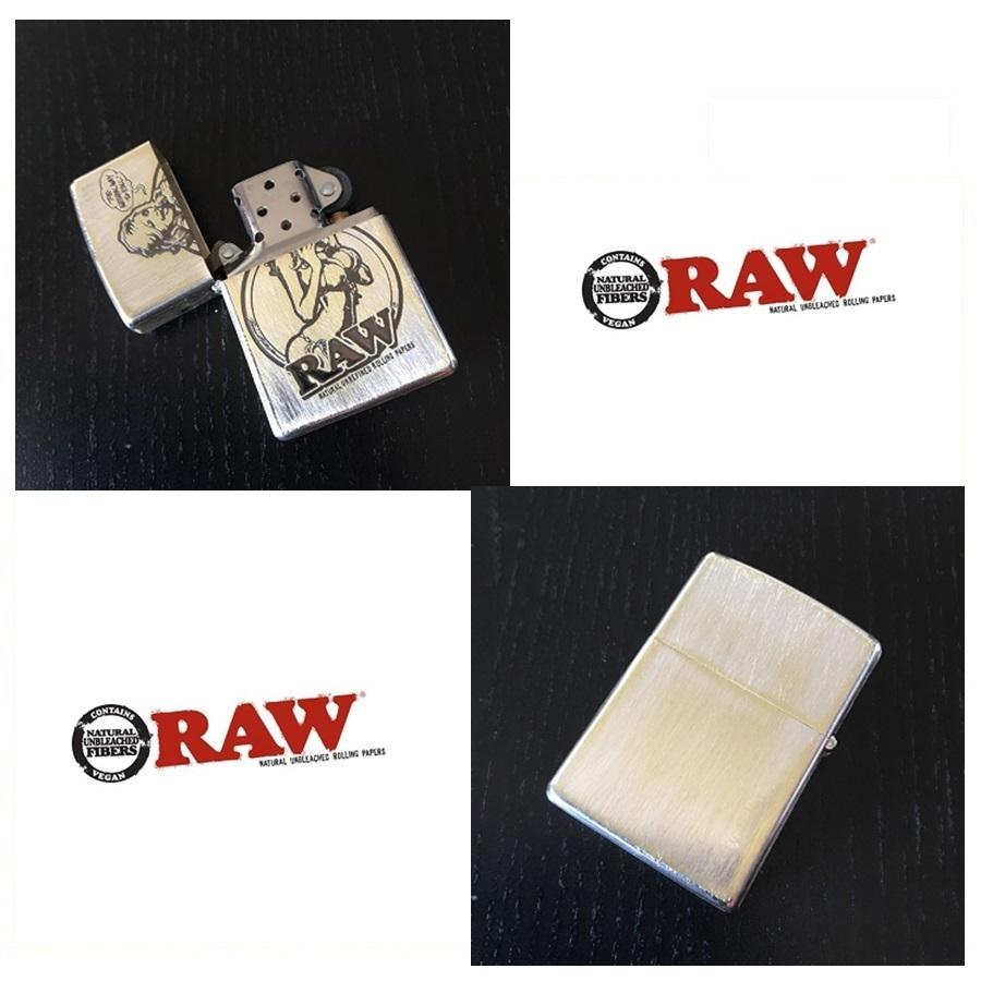 ZIPPO（ジッポー） RAW 正規品 ガール ライター オイル 喫煙具 手