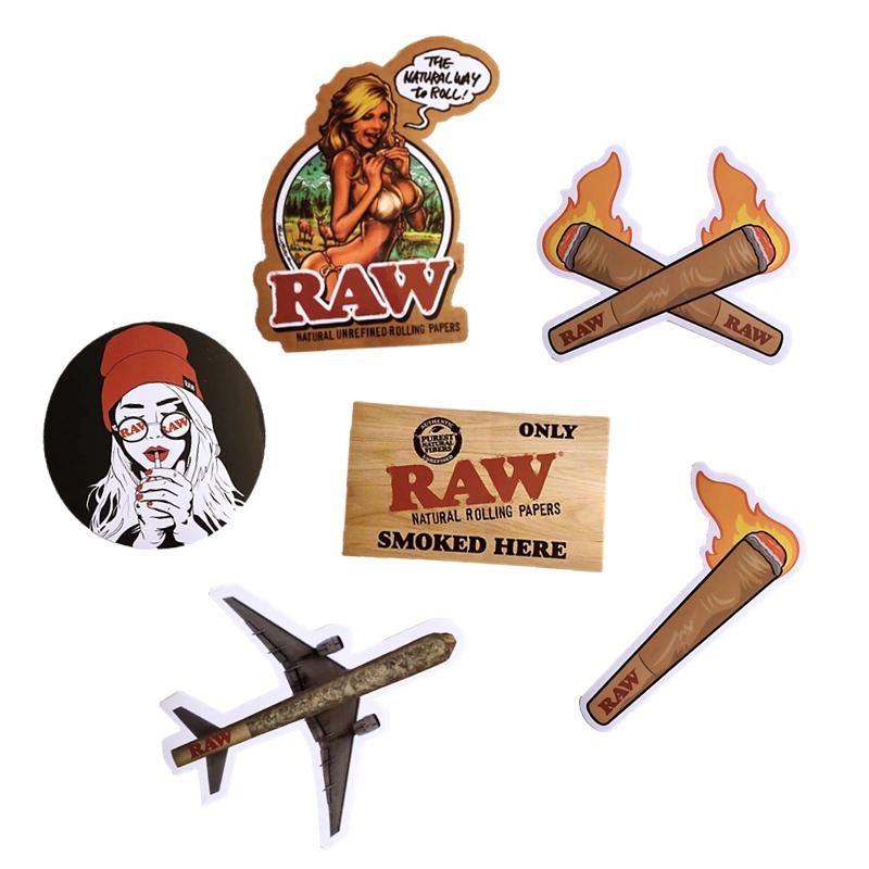 RAW 正規品 ステッカー セット 6枚SET 喫煙具 手巻きたばこ ロウ