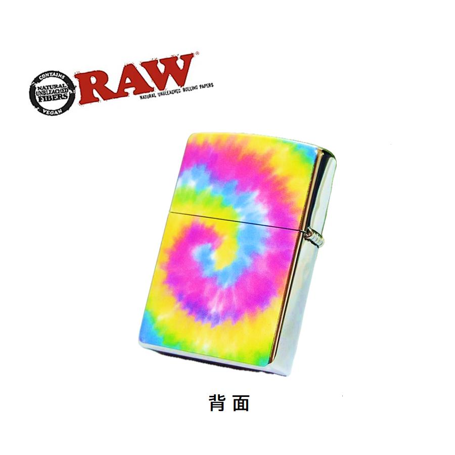 RAW 正規品  Zippo RAW ガール タイダイ ジッポー ライター オイル 喫煙具 手巻きたばこ ロウ タバコの画像