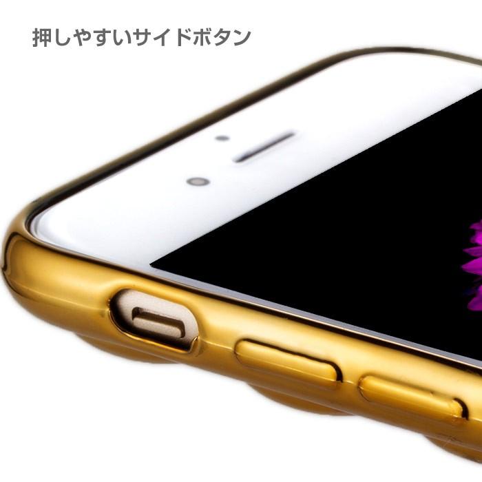 iPhoneX iPhone8 プチプチ ハート TPU メタリック 透明 クリア iPhone