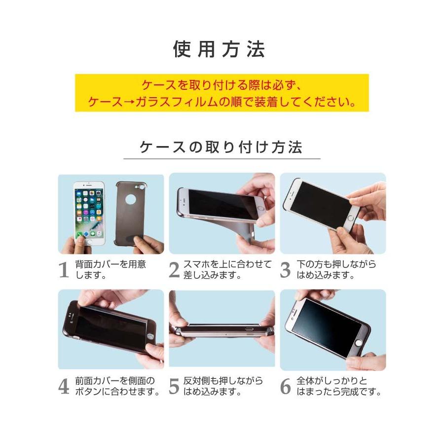 全面保護 リング付 360度フルカバー 強化ガラスフィルム 赤特集