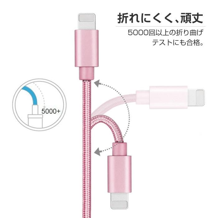 iPhone 充電ケーブル 2m 1m 1.5m 3m 0.3m 急速充電 充電器 データ転送ケーブル USBケーブル 充電ケーブル Micro USB Type-C |  | 20