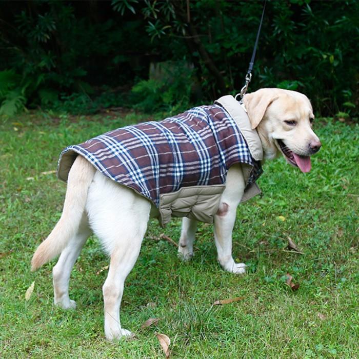 犬服 ドッグウェア ベスト 小型犬 超小型犬 リバーシブル ダウン風