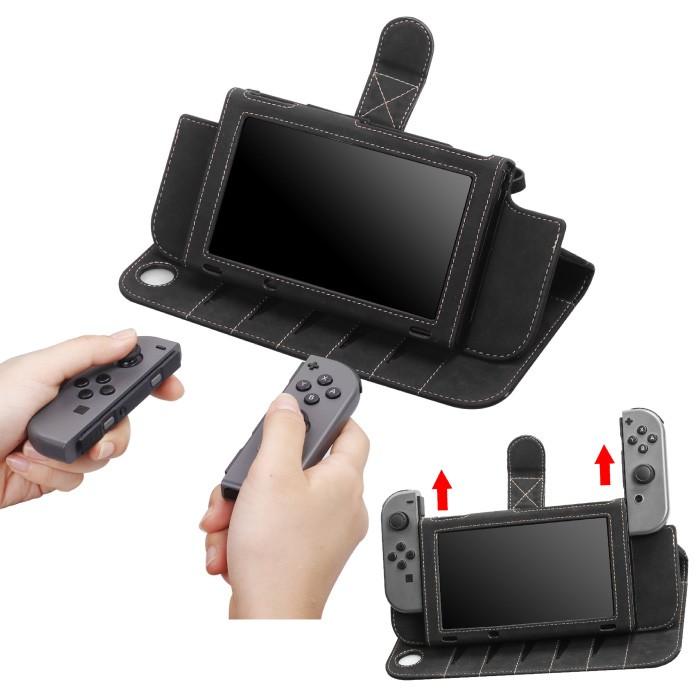 スイッチ ケース Switch 高品質素材 手持ちバンド付き 落下防止 ゲーム