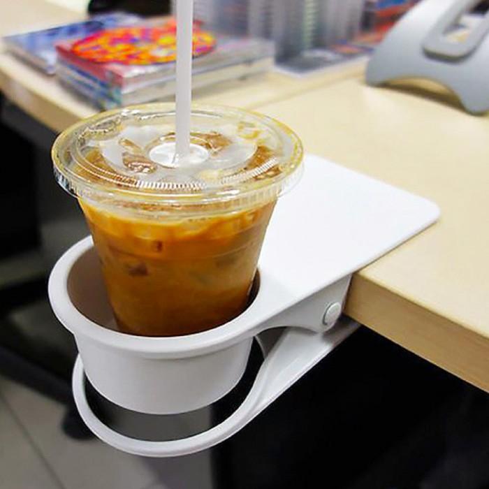 ドリンクホルダー カップホルダー デスク スマホ クリップ ホルダー