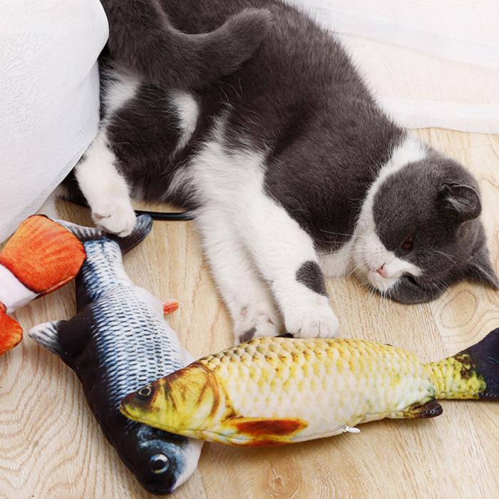 猫 魚 おもちゃ ダンシングフィッシュ ぬいぐるみ 動く電動 ペット