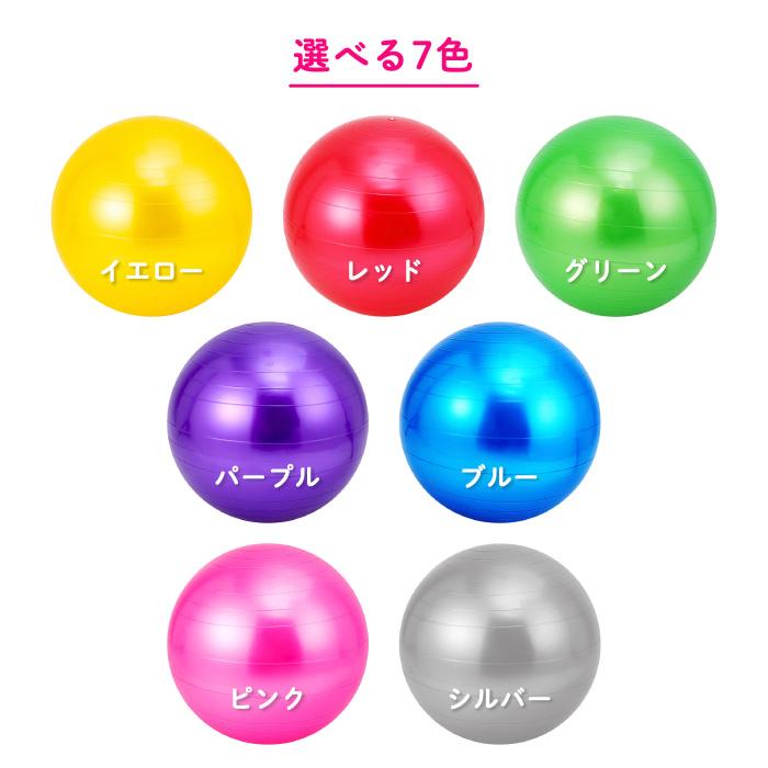 バランスボール 55cm 65cm 75cm フットポンプ付き 空気入れ 耐 バランスボール 55cm 65cm 75cm フットポンプ付き 空気入れ 耐