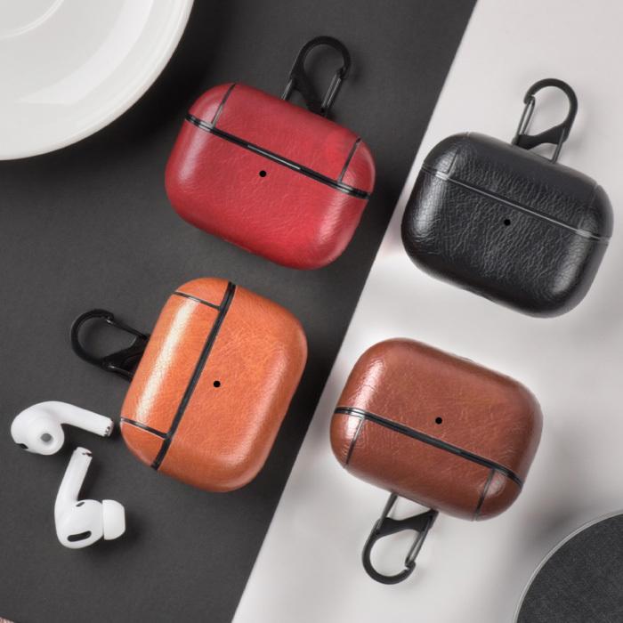 AirPods Pro ケース レザー Proケース 第1世代 第2世代 1 2 カバー カラビナ付き エアポッズプロ イヤホンケース シンプル 耐衝撃｜cincshop｜06