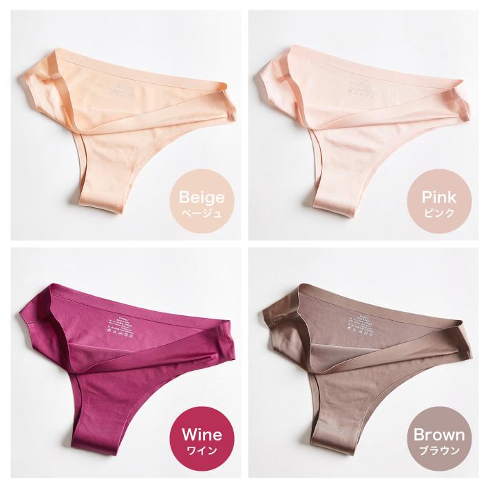 Tバック ショーツ シームレス ノーライン ランジェリー インナー