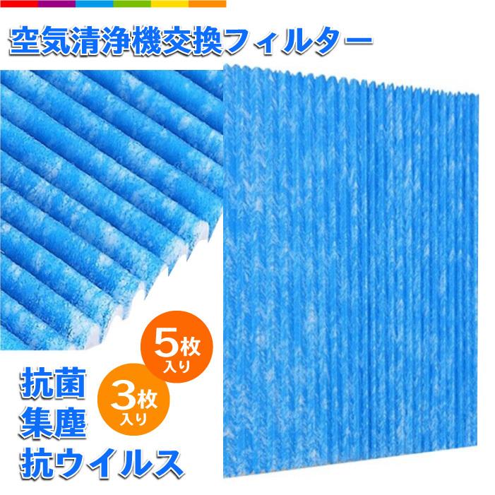 空気清浄機フィルター KAC006A4 KAC017A4 ダイキン 空気清浄機 用互換 フィルター (汎用型 非純正品) プリーツ 3枚 5枚入り 抗菌 集塵 抗ウイルス｜cincshop