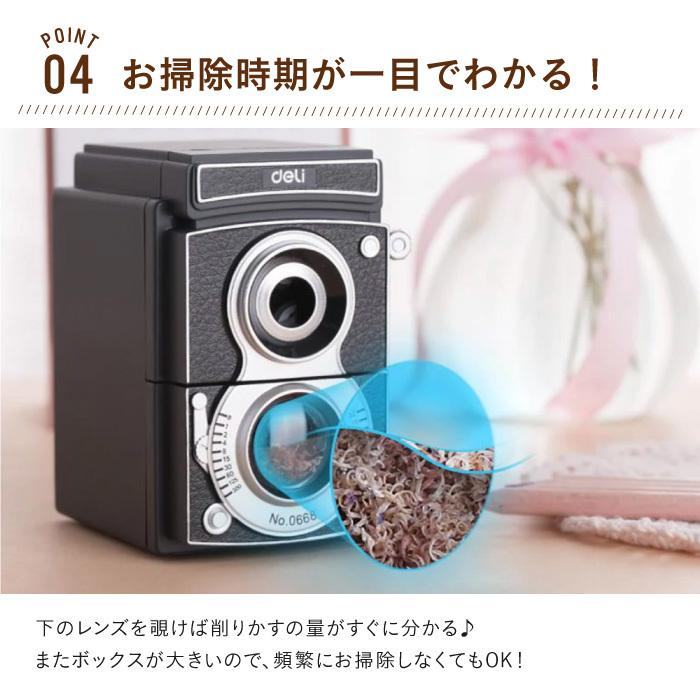 鉛筆削り 手動 えんぴつ削り カメラ 手動式 えんぴつけずり かわいい