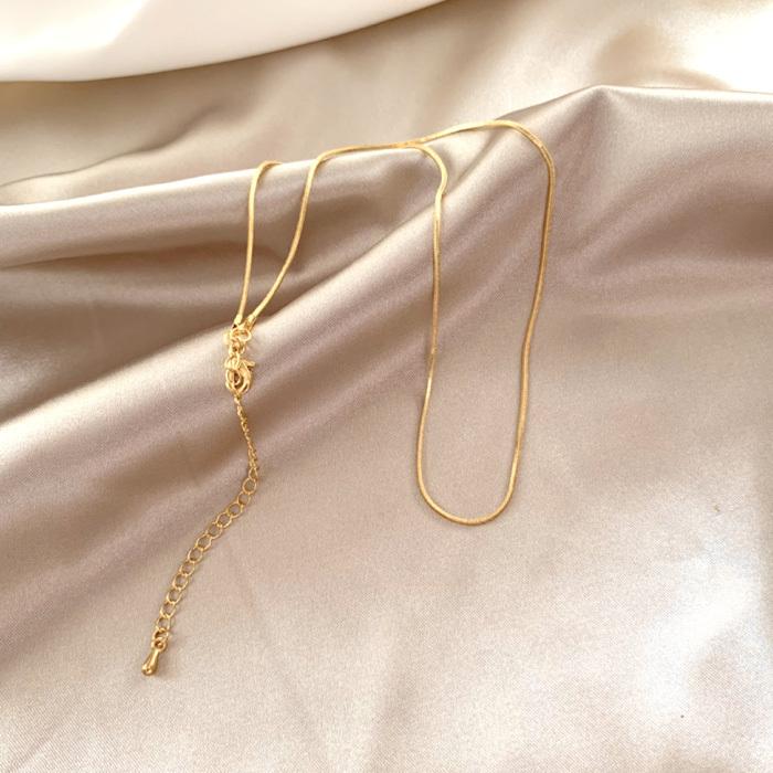 ネックレス レディース シンプル チェーン スネイクチェーン チェーン