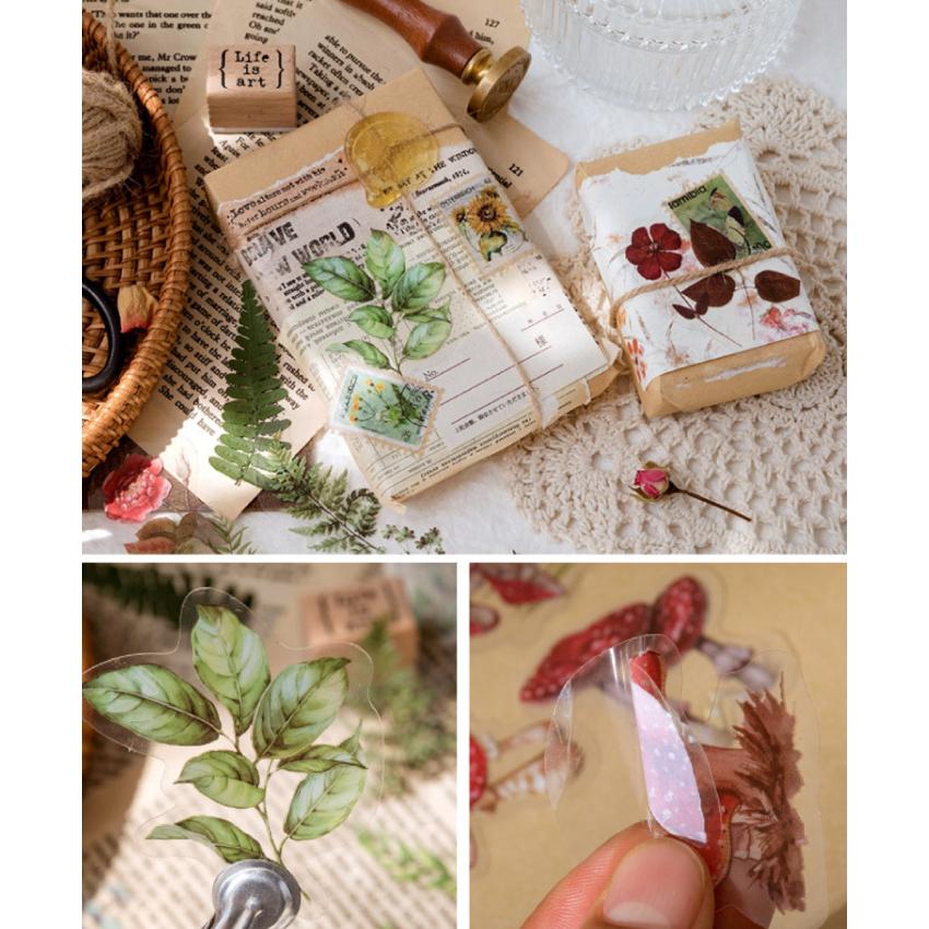 シール ステッカー DIY 日記 フラワー 花 海外ステッカー 海外シール