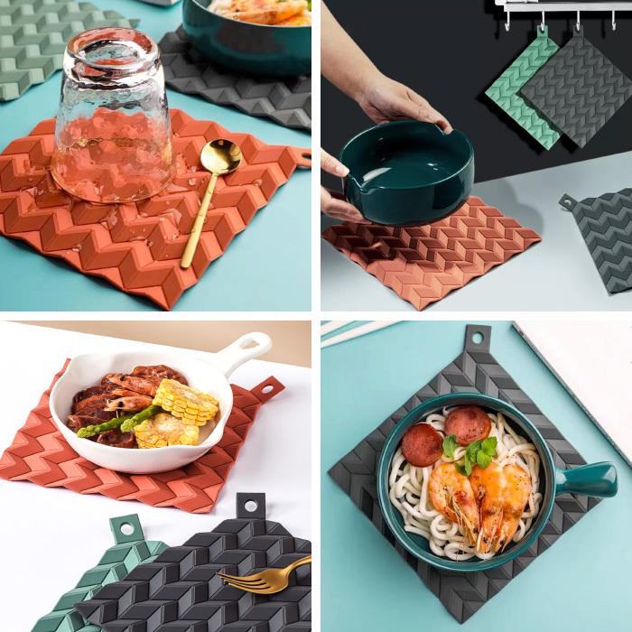 鍋敷き 北欧 おしゃれ キッチン鍋敷き キッチン ポットマット シリコン