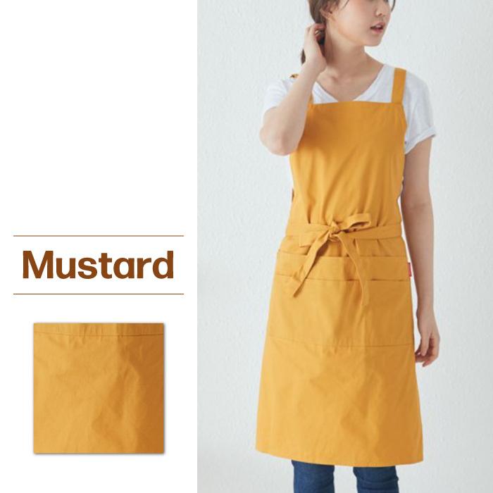 エプロン 無地 サロン カフェ H型 シンプル 男女兼用 おしゃれ