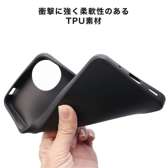 AQUOS wish5 ケース スマホケース ブラック SH-52F SH-M32 ソフト