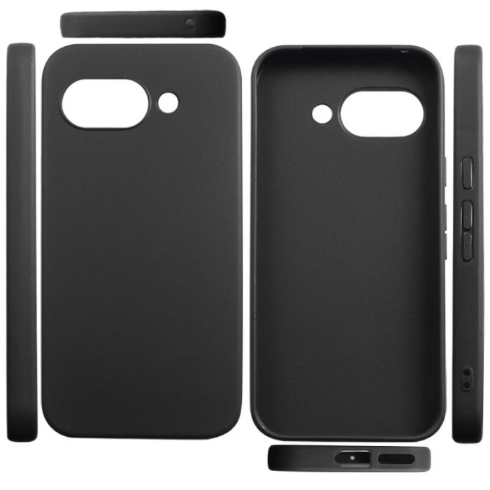 Google Pixel 9a ケース 黒 ブラック ソフトケース カバー TPU