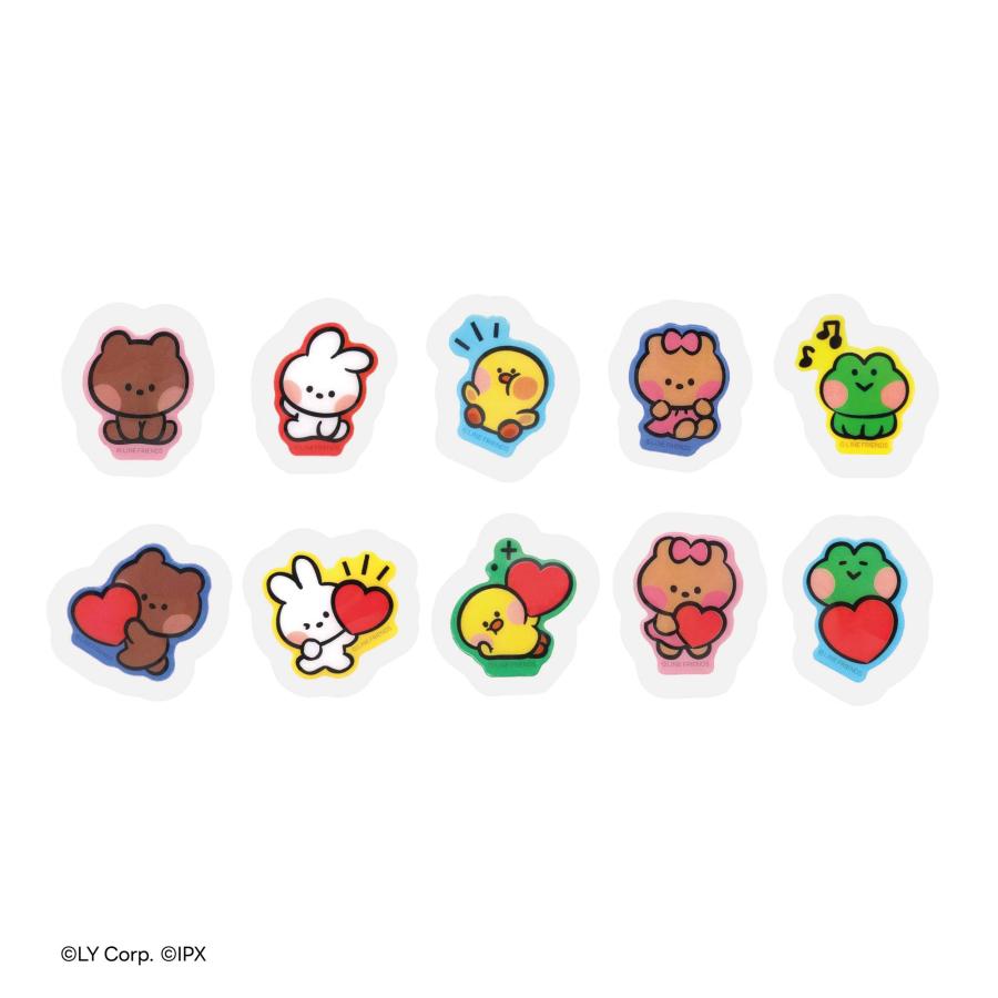 LINE FRIENDS minini ぷくぷくシール A : Cinderellaヤフー店 - 通販
